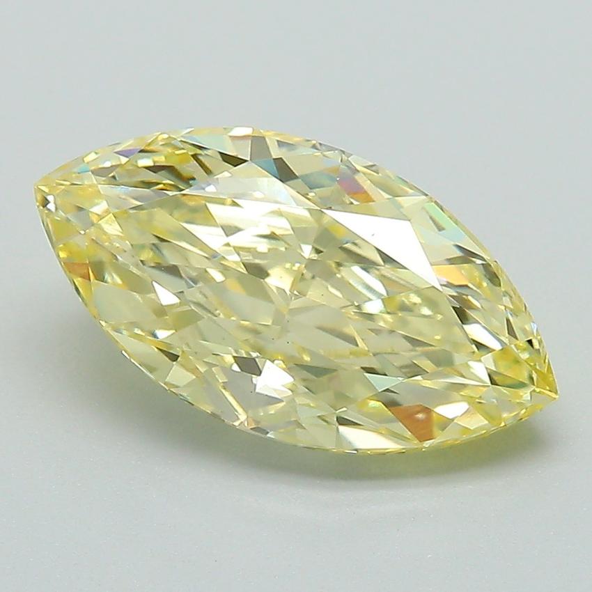 3.02 Ct. Fancy Intense Yellow Marquise Lab Grown Diamond