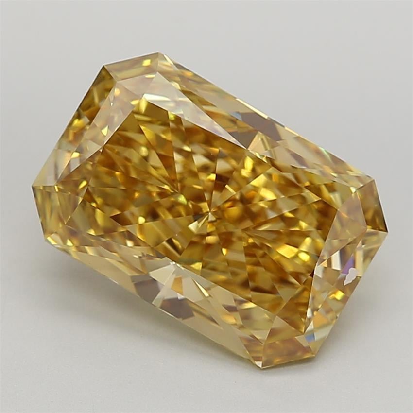 6.27 Ct. Vivid  Yellow Radiant Lab Grown Diamond