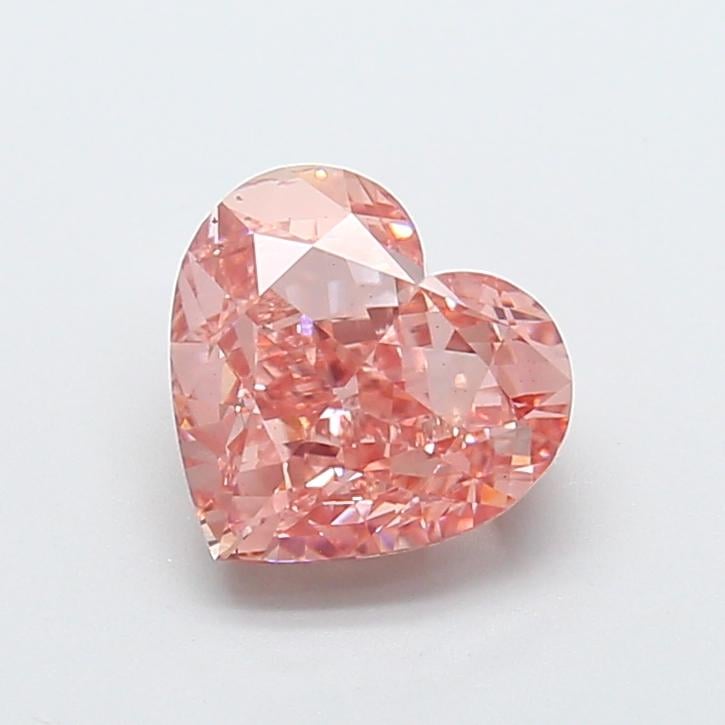 2.84 Ct. Fancy Intense Brownish Pink Heart Lab Grown Diamond