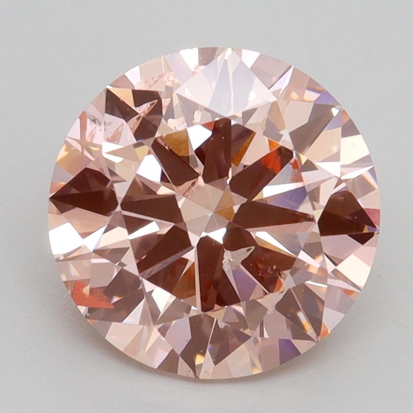 3.01 Ct. Fancy Intense Pink Round Lab Grown Diamond