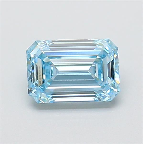 1.21 Ct. Fancy Intense  Blue Emerald Lab Grown Diamond