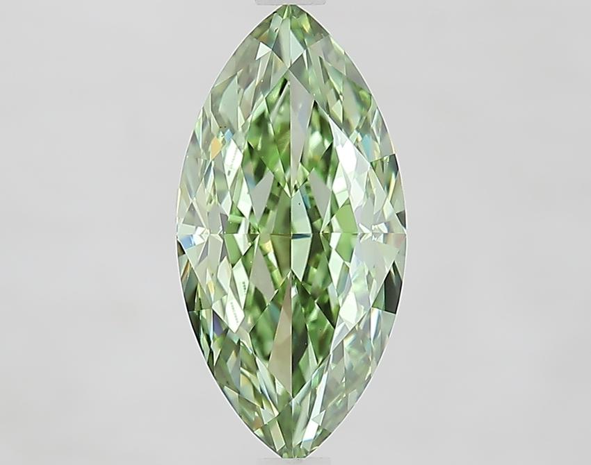 2.88 Ct. Fancy Vivid Green Marquise Lab Grown Diamond