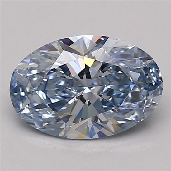 1.16 Ct. Fancy Intense Blue Oval Lab Grown Diamond