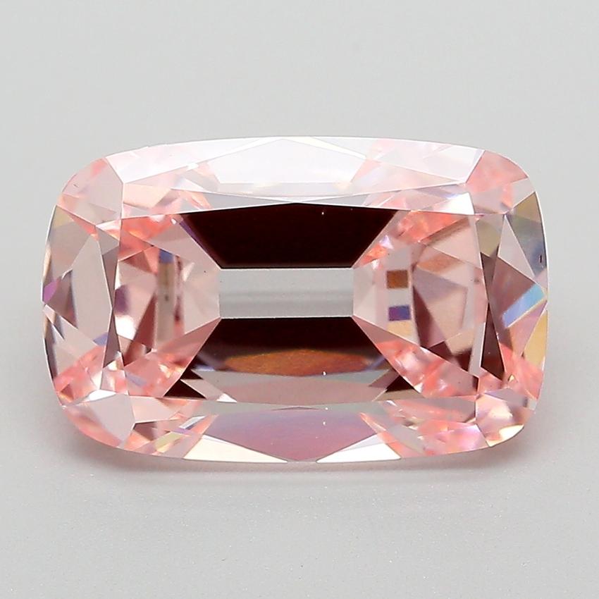 4.00 Ct. Fancy Intense  Pink Cushion Lab Grown Diamond
