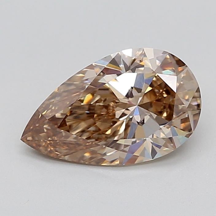 2.02 Ct. Light  Brown Pear Lab Grown Diamond