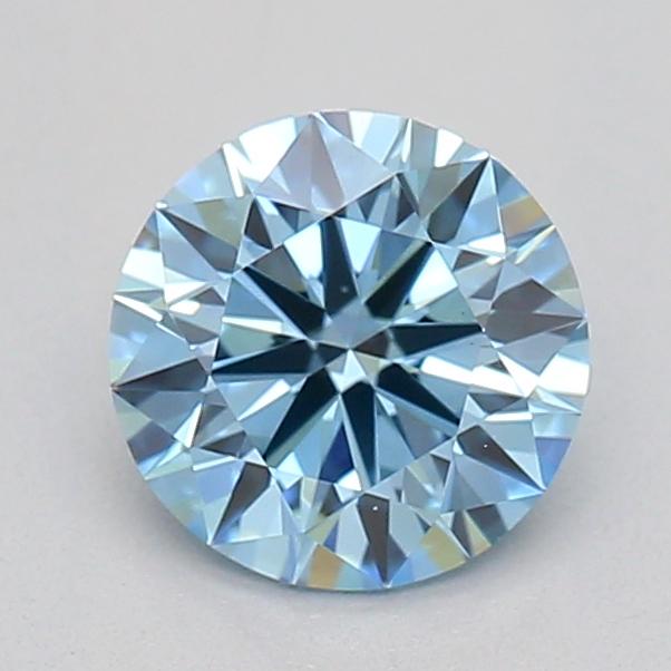 0.50 Ct. Fancy Vivid  Blue Round Lab Grown Diamond