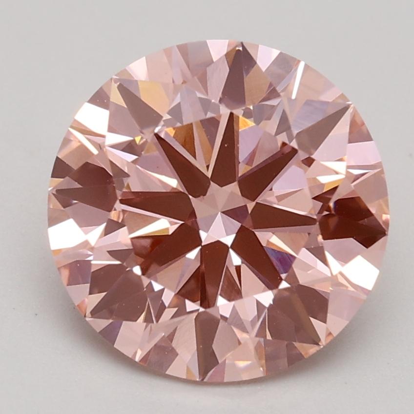 2.19 Ct. Fancy Intense Pink Round Lab Grown Diamond