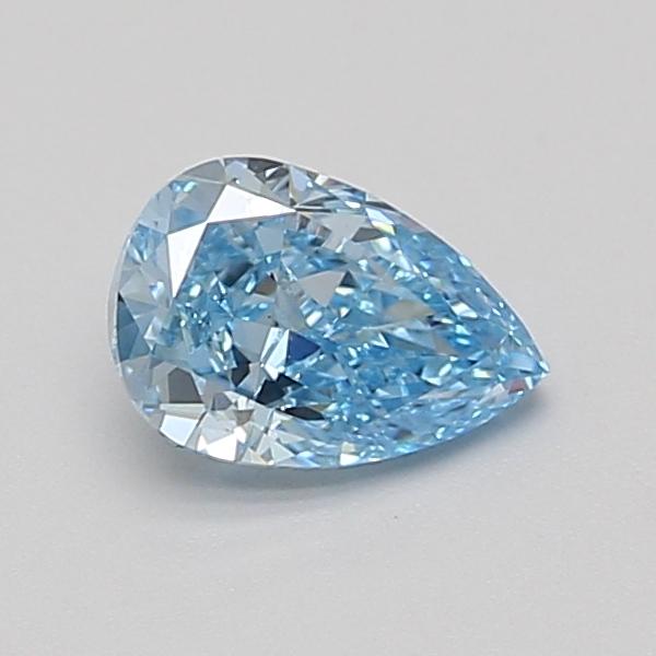 0.89 Ct. Fancy Vivid Blue Pear Lab Grown Diamond