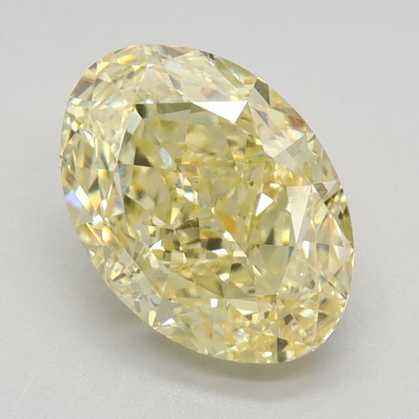 2.48 Ct. Fancy Intense Yellow Oval Lab Grown Diamond