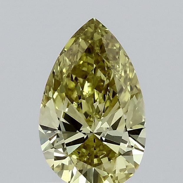 0.70 Ct. Fancy Intense Yellow Pear Lab Grown Diamond