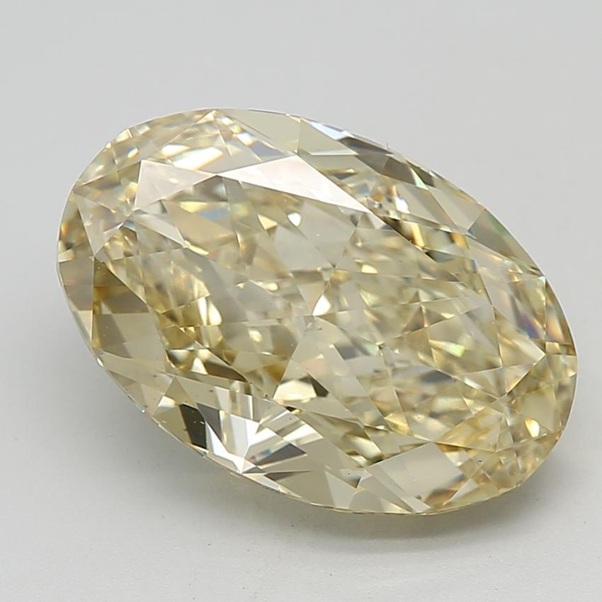 9.01 Ct. Fancy Intense  Yellow Oval Lab Grown Diamond