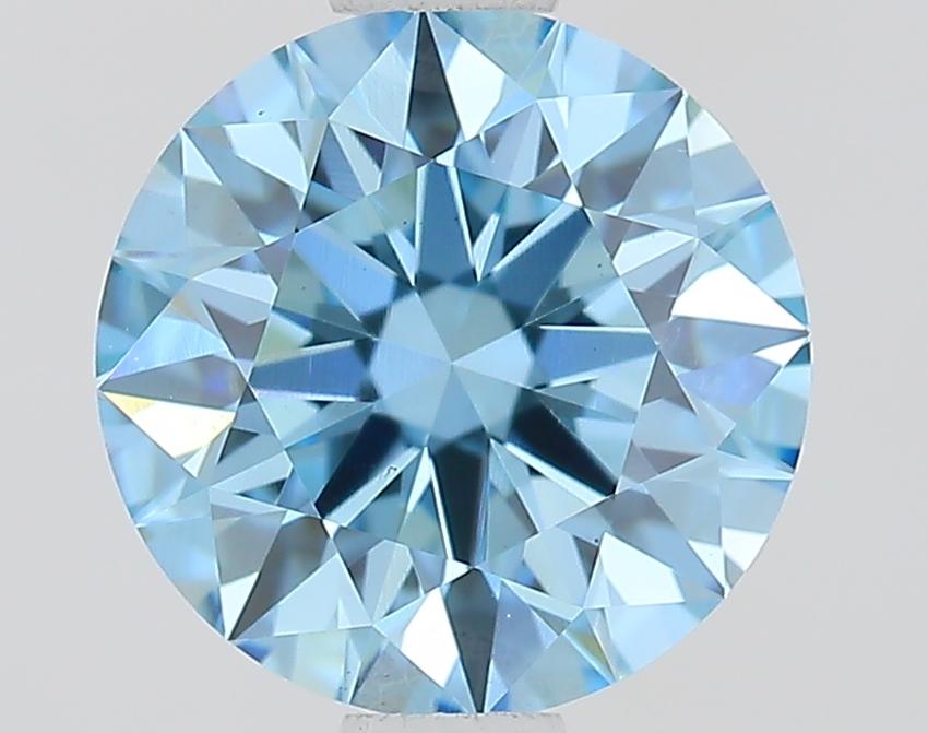1.15 Ct. Fancy Vivid Blue Round Lab Grown Diamond