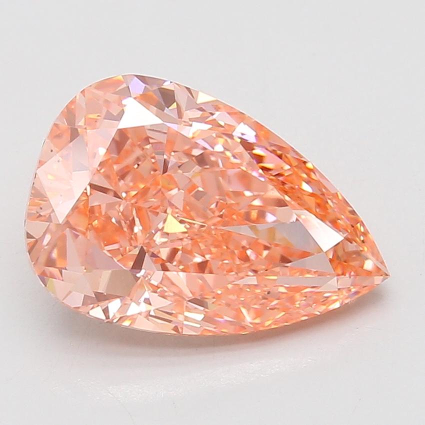 5.10 Ct. Fancy Vivid Pink Pear Lab Grown Diamond