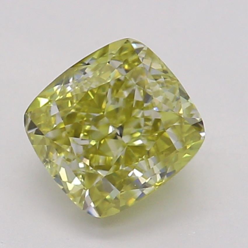 0.53 Ct. Fancy Deep Yellow Cushion Diamond