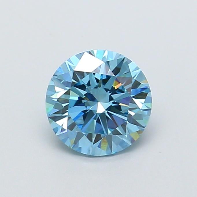 1.37 Ct. Fancy Vivid Blue Round Lab Grown Diamond