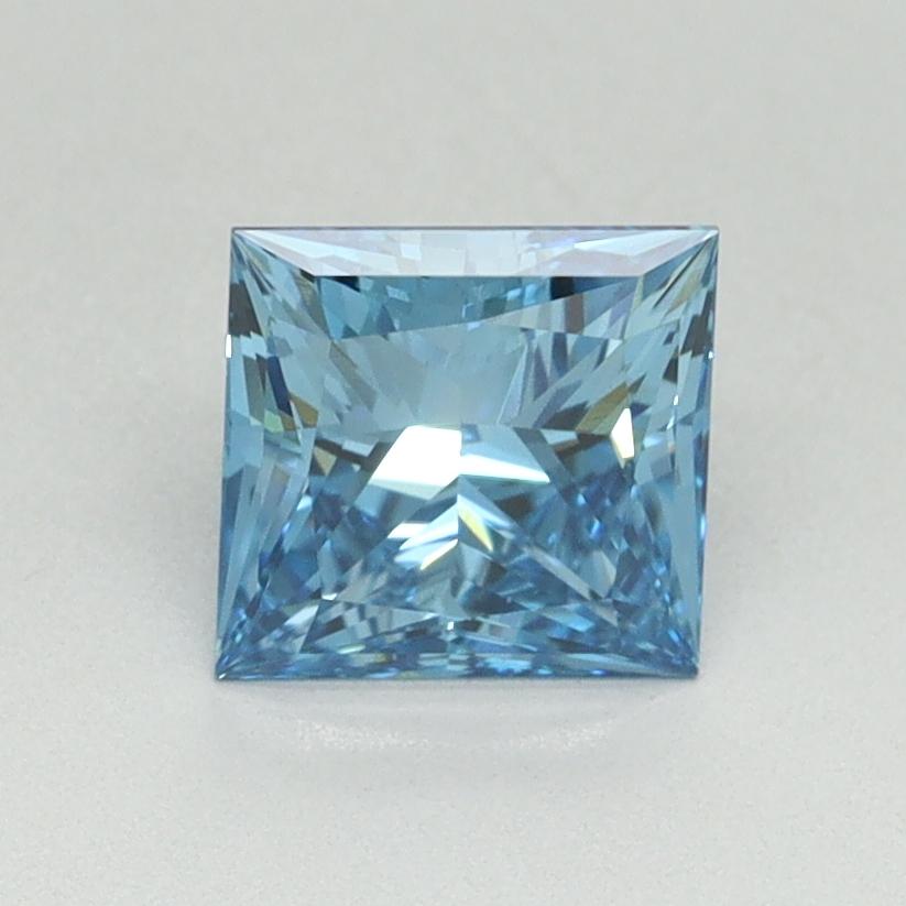 1.14 Ct. Fancy Vivid Blue Princess Lab Grown Diamond