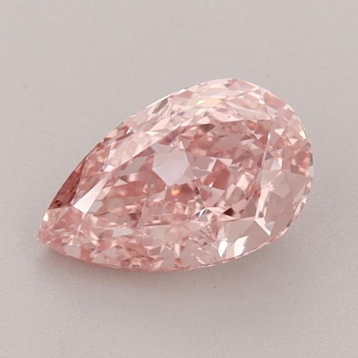 1.14 Ct. Fancy Vivid  Pink Pear Lab Grown Diamond