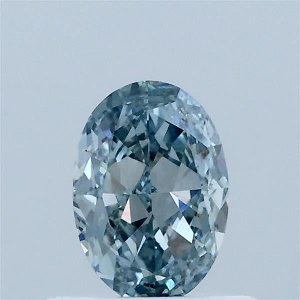 0.61 Ct. Fancy Intense Blue Oval Lab Grown Diamond