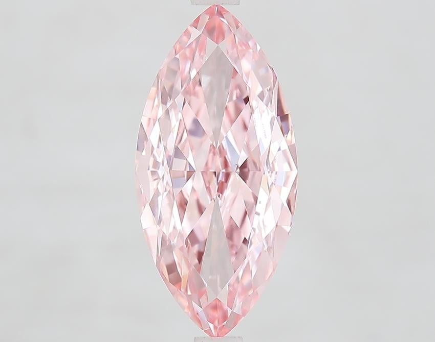3.40 Ct. Fancy Vivid Pink Marquise Lab Grown Diamond
