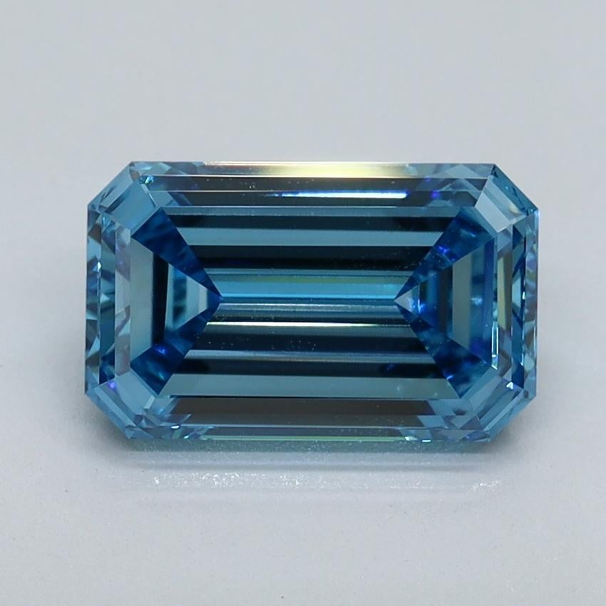 2.06 Ct. Fancy Vivid Blue Emerald Lab Grown Diamond