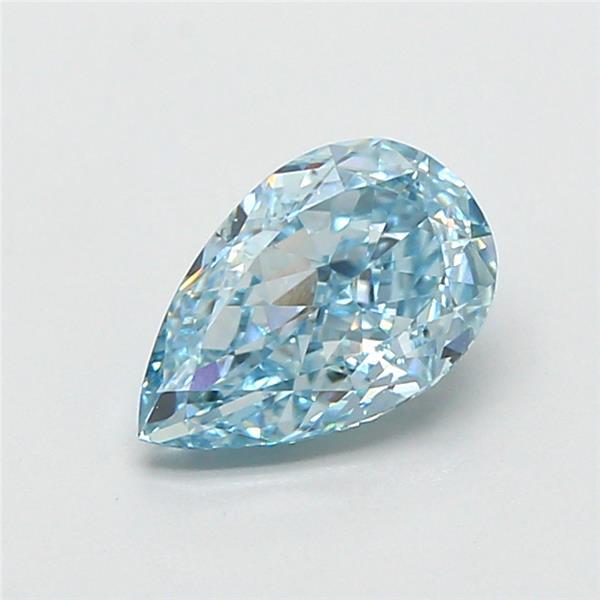 1.16 Ct. Fancy Vivid Blue Pear Lab Grown Diamond