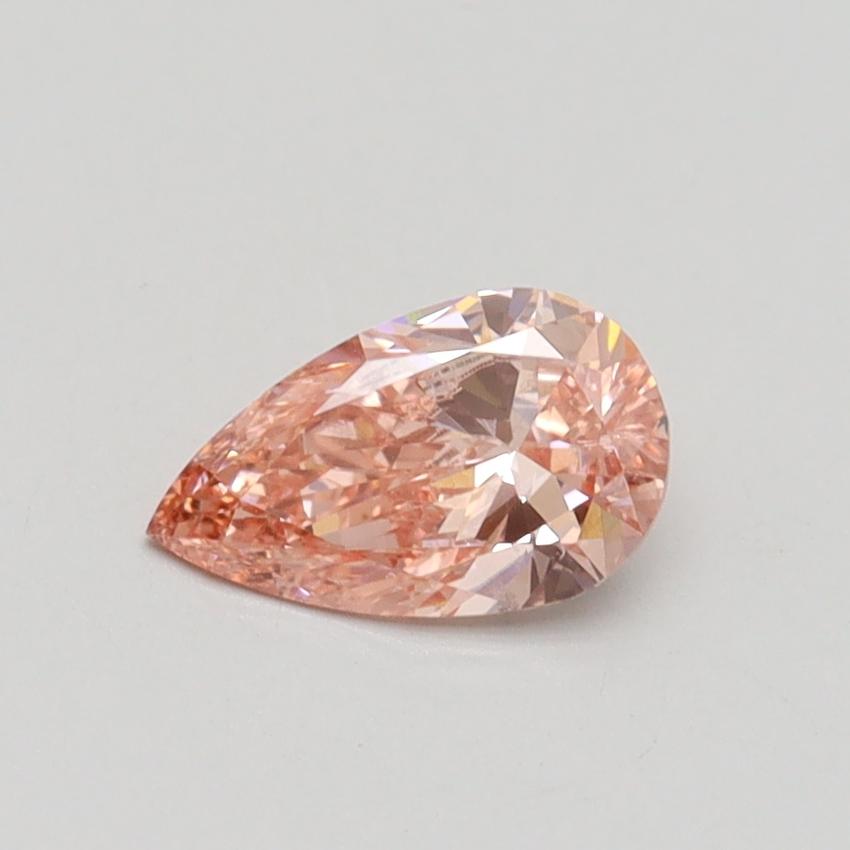 0.53 Ct. Fancy Intense Pink Pear Lab Grown Diamond
