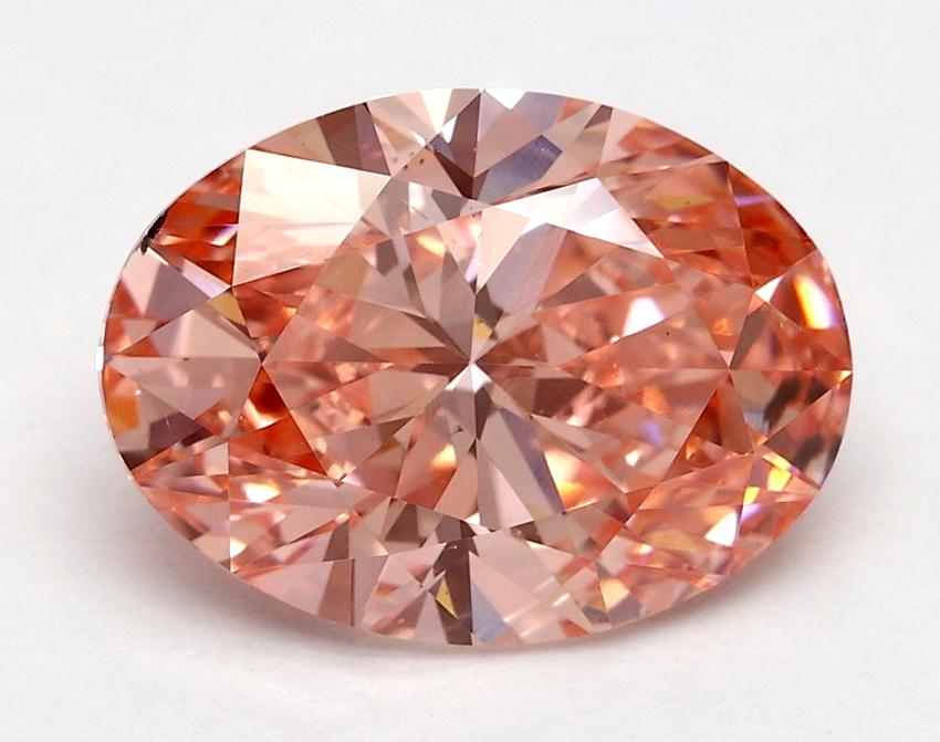 2.50 Ct. Fancy Vivid Pink Oval Lab Grown Diamond