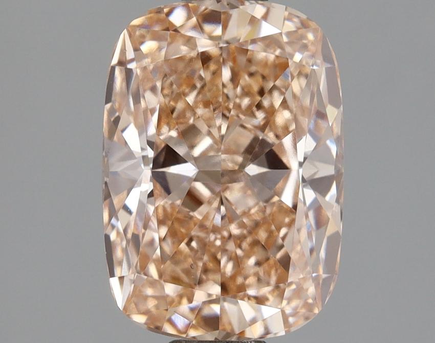 2.01 Ct. Fancy Intense Orangy Pink Cushion Lab Grown Diamond