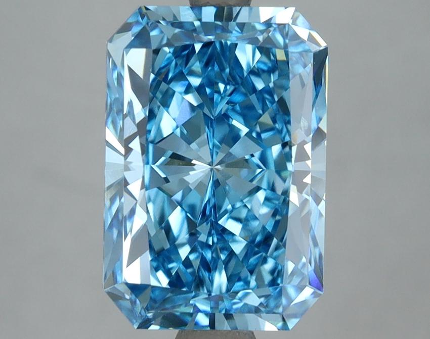 4.00 Ct. Fancy Vivid Blue Radiant Lab Grown Diamond