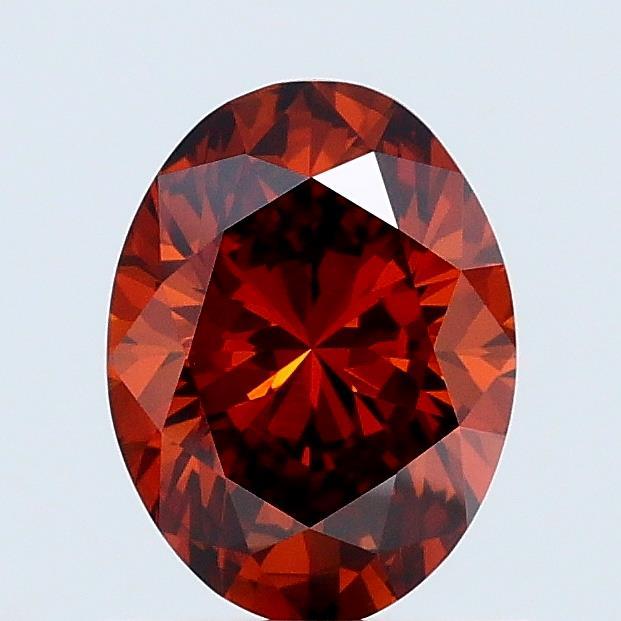 0.99 Ct. Fancy Vivid Orange Oval Lab Grown Diamond