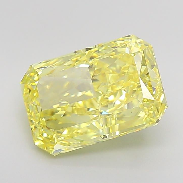 4.82 Ct. Fancy Vivid Yellow Radiant Lab Grown Diamond