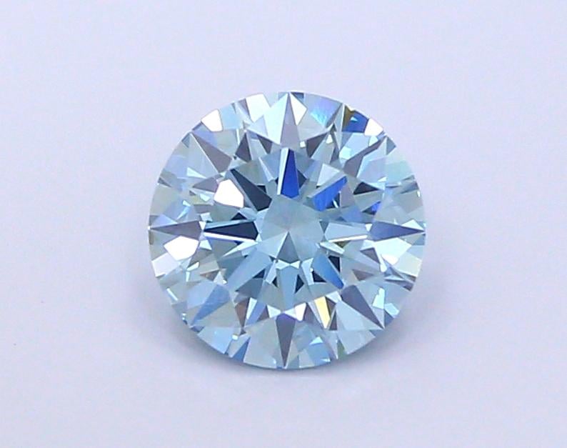 2.10 Ct. Fancy Vivid Blue Round Lab Grown Diamond