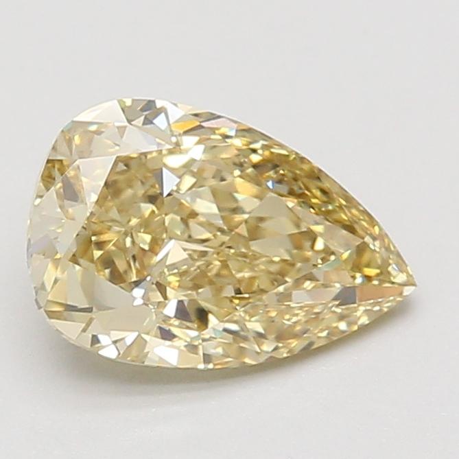 2.01 Ct. Fancy Intense Yellow Pear Lab Grown Diamond