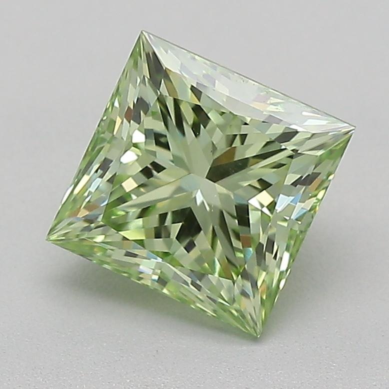 0.98 Ct. Fancy Intense  Green Princess Lab Grown Diamond