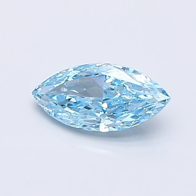 0.56 Ct. Fancy Vivid  Blue Marquise Lab Grown Diamond