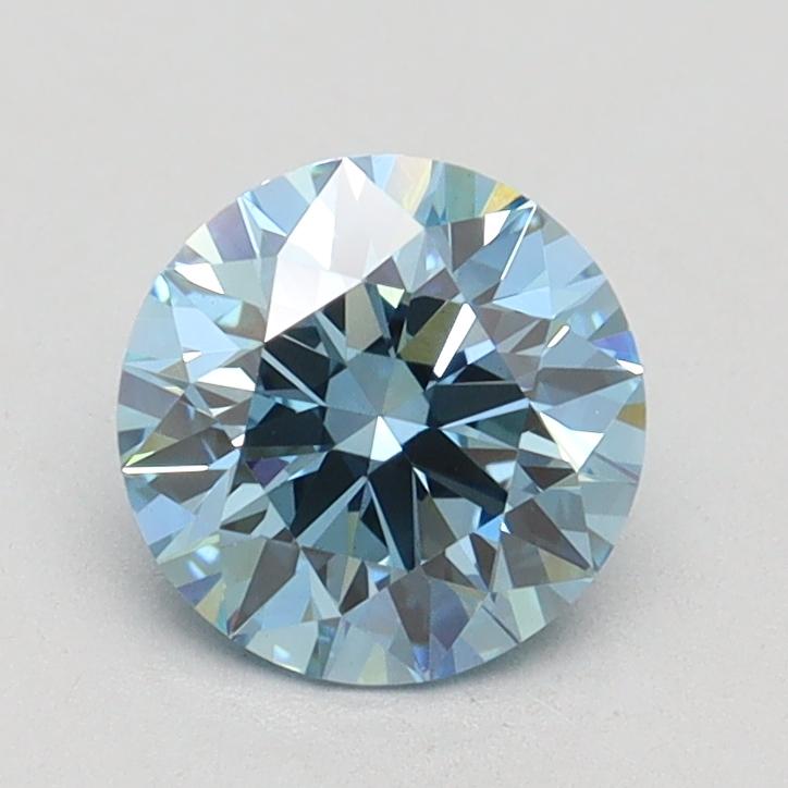 1.09 Ct. Fancy Vivid Blue Round Lab Grown Diamond