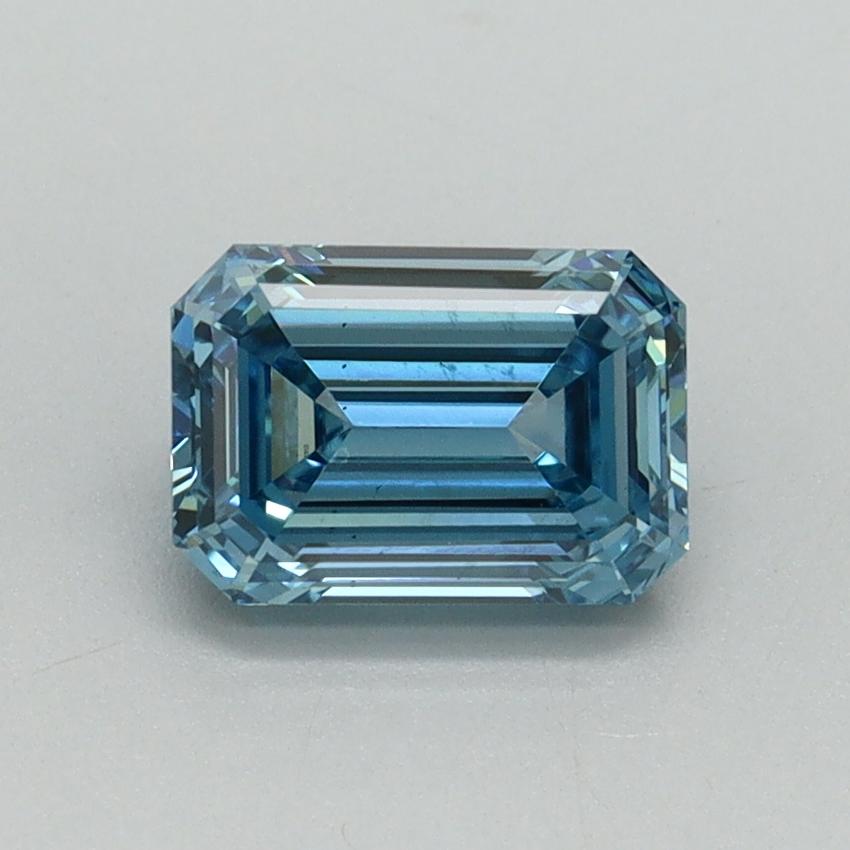 1.08 Ct. Fancy Vivid Blue Emerald Lab Grown Diamond