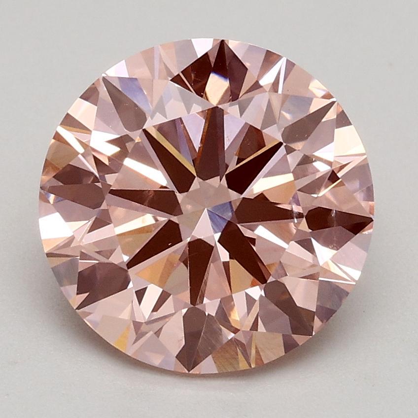 2.05 Ct. Fancy Intense Pink Round Lab Grown Diamond
