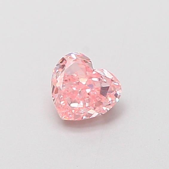 0.34 Ct. Fancy Intense  Pink Heart Lab Grown Diamond