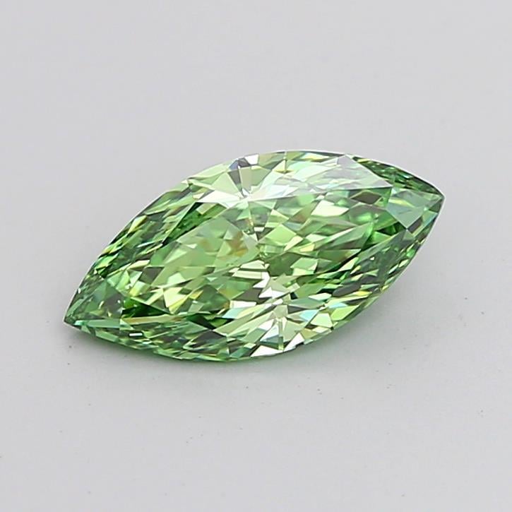 1.23 Ct. Fancy Vivid Green Marquise Lab Grown Diamond