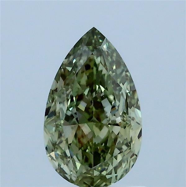 1.00 Ct. Fancy Vivid Green Pear Lab Grown Diamond