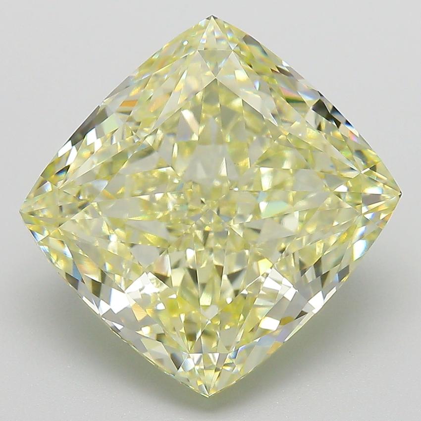 9.09 Ct. Light  Yellow Cushion Lab Grown Diamond