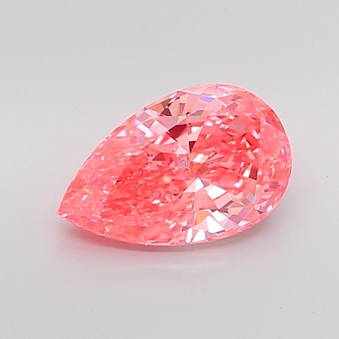 3.27 Ct. Fancy Vivid Pink Pear Lab Grown Diamond