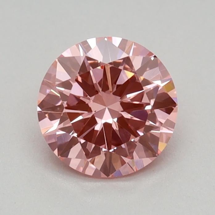 0.41 Ct. Fancy Vivid Pink Round Lab Grown Diamond