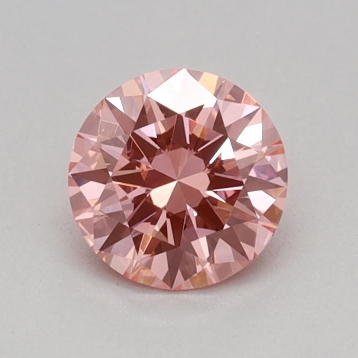 0.32 Ct. Fancy Vivid Pink Round Lab Grown Diamond