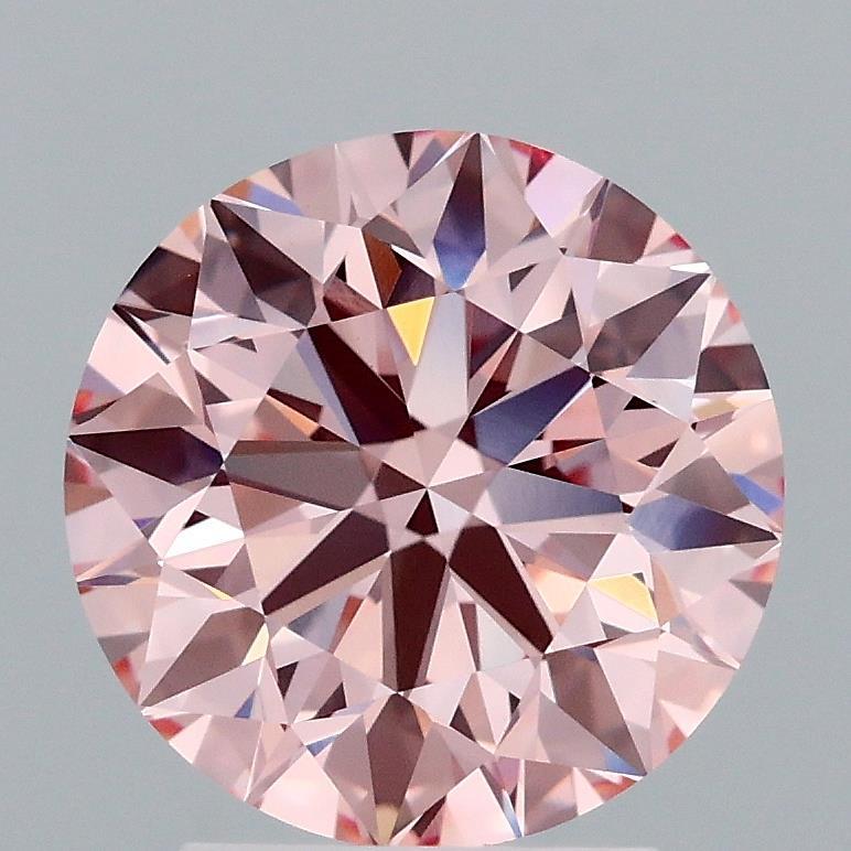 2.75 Ct. Fancy Intense Pink Round Lab Grown Diamond