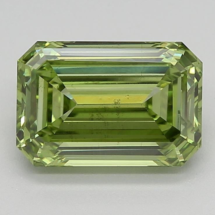 2.02 Ct. Fancy Vivid  Green Emerald Lab Grown Diamond