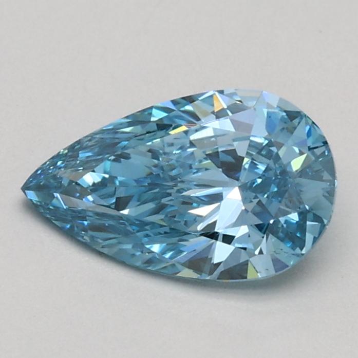 0.56 Ct. Fancy Vivid Blue Pear Lab Grown Diamond
