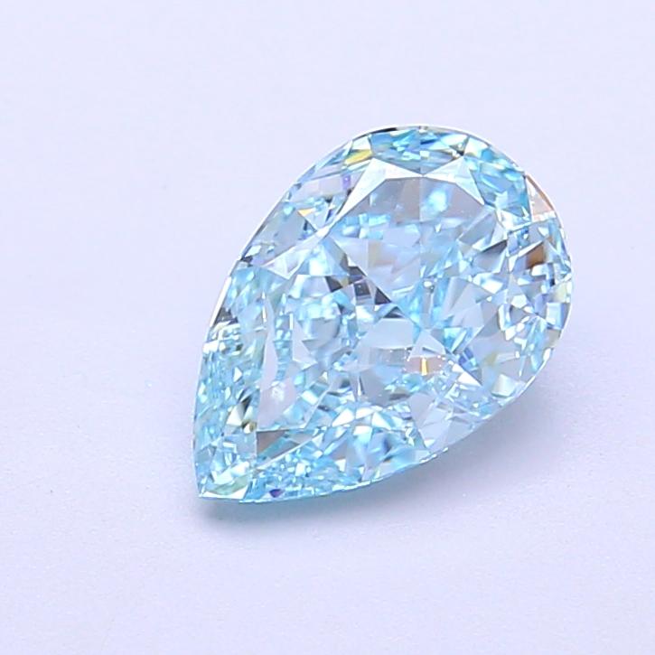 1.32 Ct. Fancy Vivid Blue Pear Lab Grown Diamond