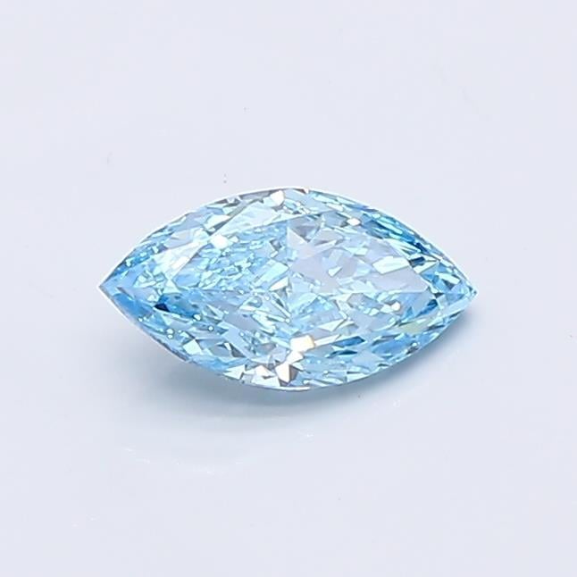 0.51 Ct. Fancy Vivid Blue Marquise Lab Grown Diamond